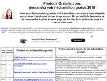 Tablet Screenshot of produits-gratuits.com